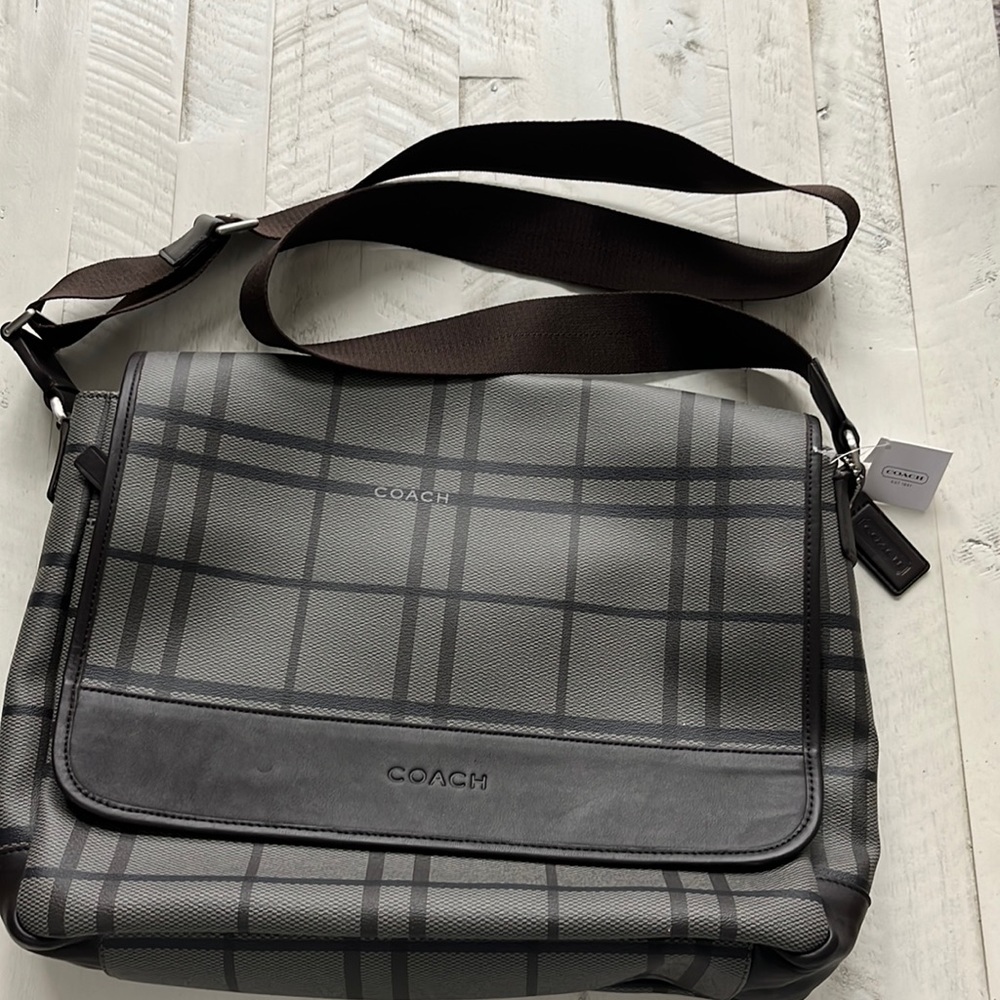 Coach Messenger Bag. Brand new, with tags, never been used. Great laptop bag!